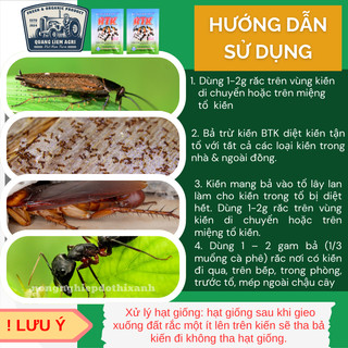 Thuốc trừ kiến, bả diệt kiến, bả trừ kiến tận gốc BTK (gói 5gram) - Siêu hiệu quả, an toàn sử dụng