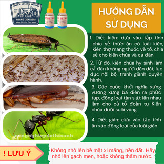 Thuốc Diệt Kiến Gián Sinh Học tận gốc, an toàn, không độc hại (chai 10ml)
