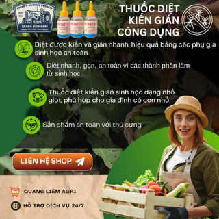 Thuốc Diệt Kiến Gián Sinh Học tận gốc, an toàn, không độc hại (chai 10ml)