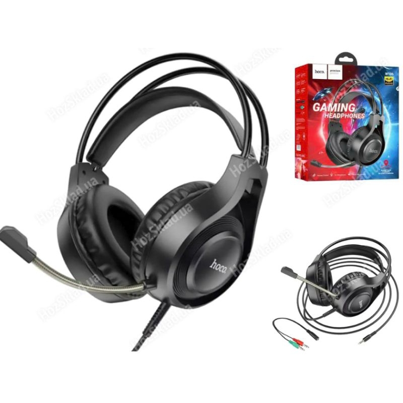 Tai nghe game Hoco W106 có mic đàm thoại âm thanh to rõ .