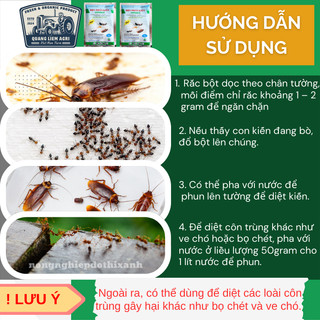 Bột Phấn Kiến VIPESCO (Túi 50gr) - Diệt trừ kiến tận ổ kiến gián, tiêu diệt côn trùng nhanh gọn
