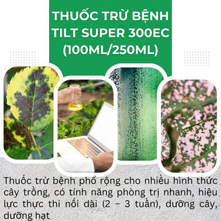 Chế Phẩm Xử Lí Nam Benh Tilt Super 300EC, Nấm Cho Phong Lan, Cây Kiểng (chai 100ml/250ml)