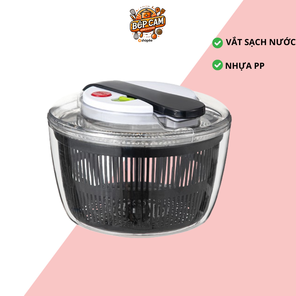 Rổ Quay Rau Sống Củ Quả Tiện Lợi Làm Sallad Dễ Dàng Nhanh Chóng ...