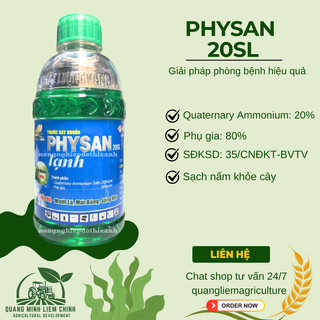 Chế phẩm sát khuẩn Physan 20SL, Xử lí thối nhũn – Chai 100ml/480ML