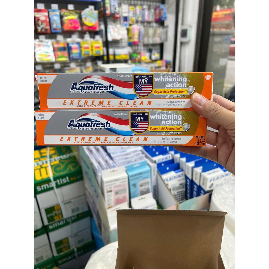 Kem đánh răng Aquafresh EXTREME CLEAN WHITENING 158.7g/tuýp ( date mới ...