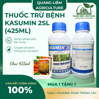 Chế phẩm xử lí nấm benh Kasumin 2SL, vàng lá vi khuẩn, đốm lá, đốm sọc, thối nhũn (425ml)