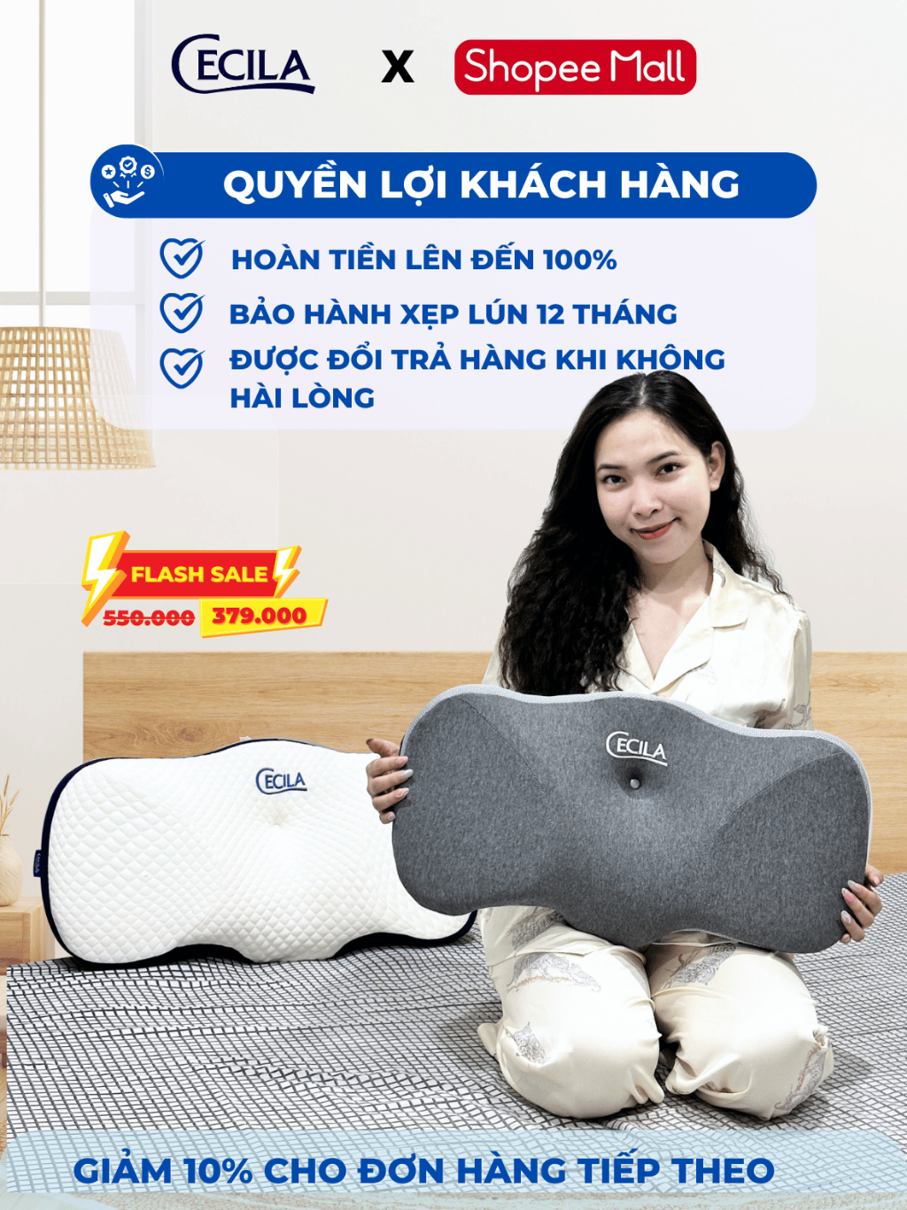 Gối Công Thái Họcecila Nệm Y Tế - Hình Ảnh Thực Tế