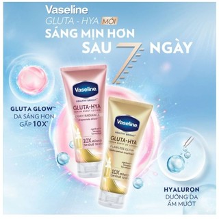 Sữa Dưỡng Thể Vaseline Gluta-Hya Serum Burst uv Lotion 10x .Sáng Da Ban Đêm và Ngày 330ml