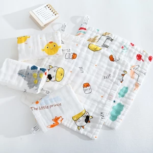 Set 5 Khăn Sữa Xô 6 Lớp 30x30cm Bé Sơ Sinh, Chất Liệu Cotton Mềm Mịn HC05 3sbaby
