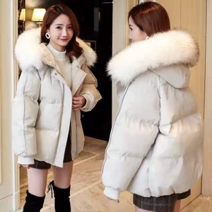 ÁO KHOÁC PHAO NỮ NÓN LÓT LÔNG THÁO RỜI ẤM ÁP MÙA ĐÔNG PHÙ HỢP THỜI TRANG
