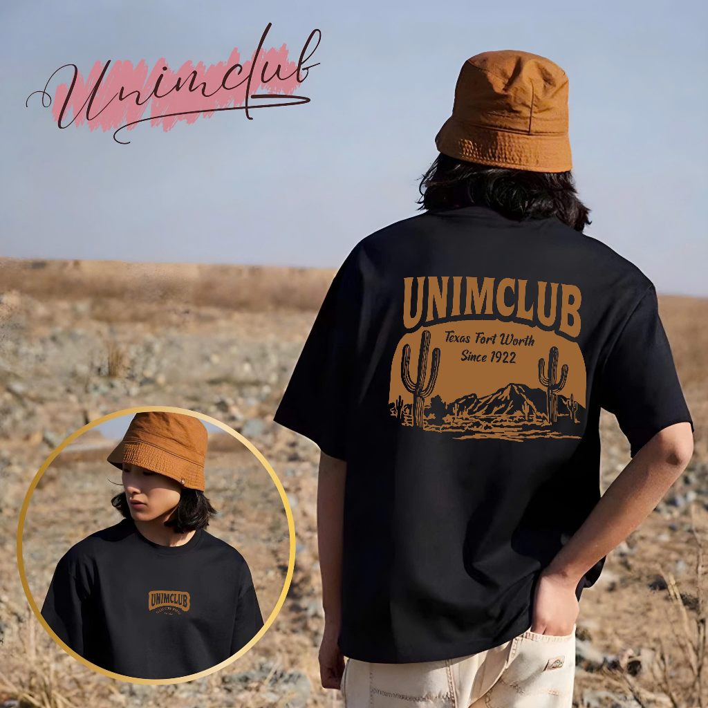 [100% Cotton] Áo Thun Unim Texas Form Unisex Basic Tay Lỡ Unim Store 100% Cotton Cao Cấp In Chữ - APU