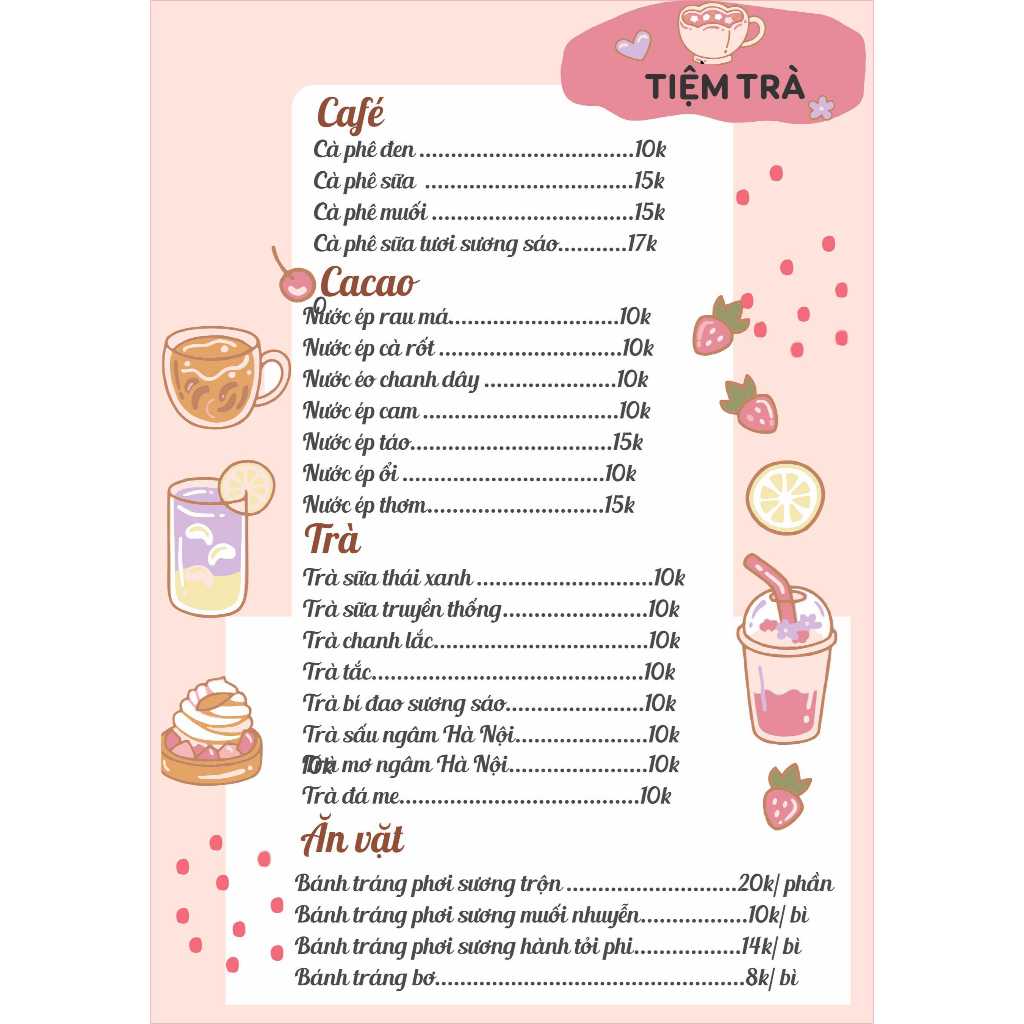 IN MENU A4 CÓ ÉP PLASTIC - IN MENU THEO YÊU CẦU - MENU A4 GIÁ RẺ ...