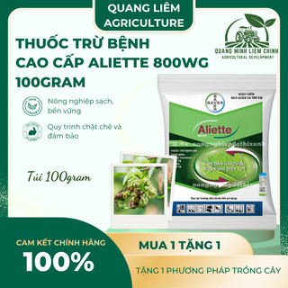 Chế phẩm xử lí nấm Aliette 800WG (100gr), Chế phẩm lưu dẫn 2 chiều, ngừa bệnh tốt cho cây trồng
