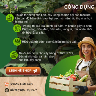 Chế Phẩm Xử Lí Nam Citizen 777,  Xử Lí Khuẩn Cho Lan, Cây Cảnh (Gói 7gram)
