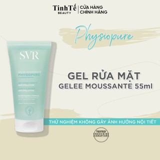 Gel rửa mặt dành cho da nhạy cảm SVR PHYSIOPURE Gelee Moussante 55ml/200ml/400ml (mẫu mới)