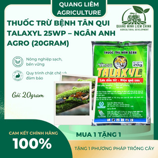 Thuoc Xử Lí Nấm Tân Qui Talaxyl 25wp – Ngân Anh Agro (20gram), Thối Nhũn trên Hoa Lan, Sương Mai