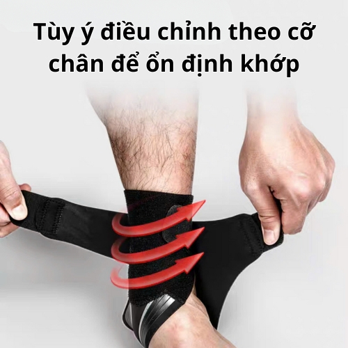 Băng quấn cổ chân LINING LDEU157, băng quấn cố định khớp chân hạn chế chấn thương cõ dãn đàn hồi tốt