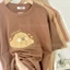 Áo thun form rộng YUSTUDIO chất cotton khô 3158, áo thun nam nữ form rộng mẫu Bánh Sừng Trâu