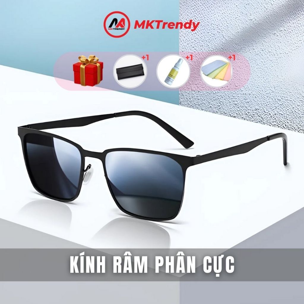 Kính râm phân cực chống chói MKTRENDY kính mát chống bụi đi đường chống tia UV thời trang nam nữ M1