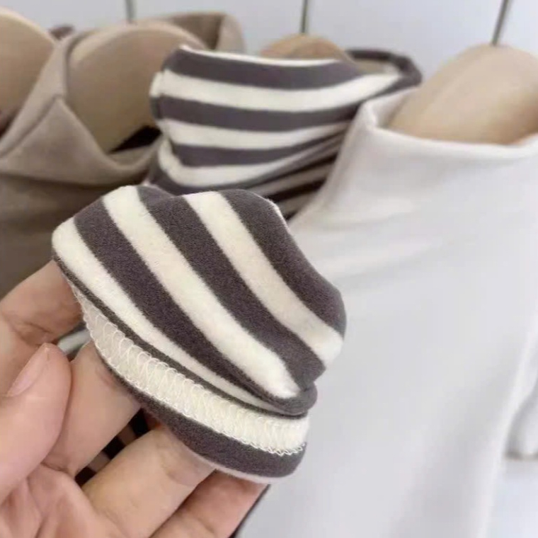 Áo giữ nhiệt cổ cao chất nỉ zip cotton lót nỉ cực ấm cho bé trai bé gái 8-32kg mesocshop