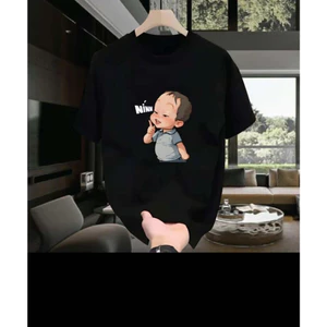 Áo Thun Hot Trend Em Bé Nói Nín Hài Hước UNISEX Mùa Hè Áo phông NAM NỮ Mặc Đôi Nhóm chất cotton mềm co dãn ta072