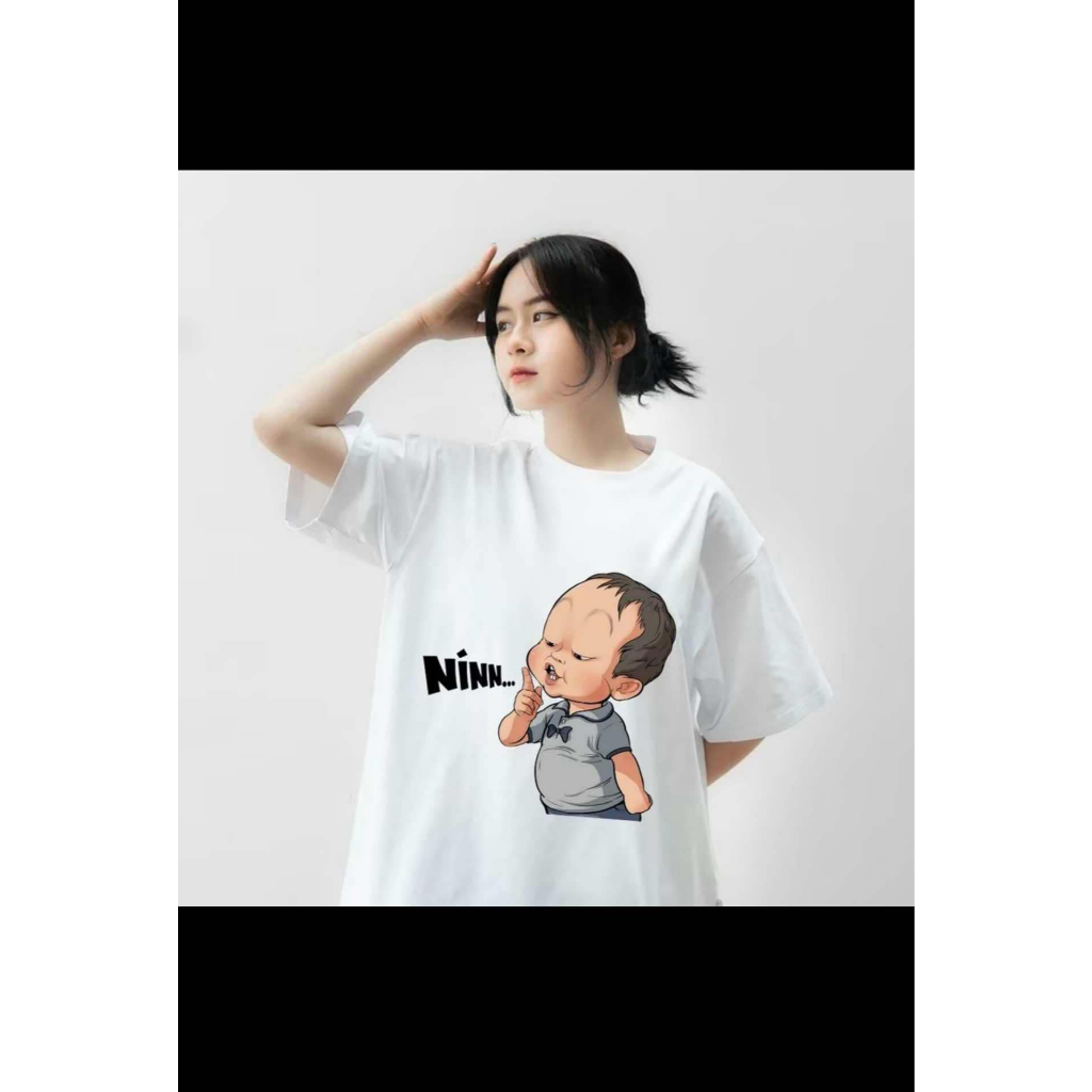 Áo Thun Hot Trend Em Bé Nói Nín Hài Hước UNISEX Mùa Hè Áo phông NAM NỮ Mặc Đôi Nhóm chất cotton mềm co dãn ta072