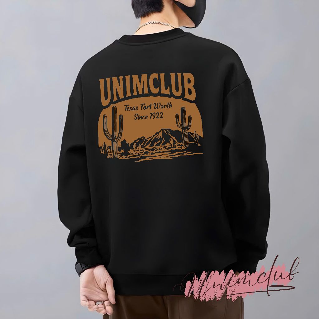 [Nỉ Cao Cấp] Áo Sweater Unim Texas Nỉ Chân Cua Cao Cấp Dài Tay Thu Đông Form Unim Fashion SWT03