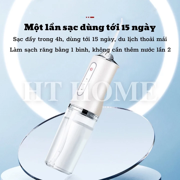 Handheld Water Flosser Oral Irrigator – 220 ml – 6