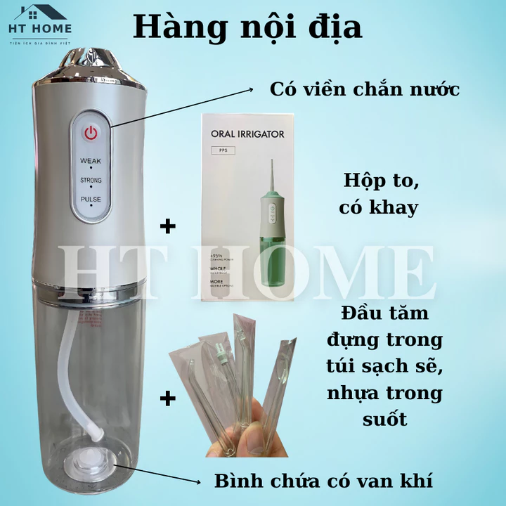 Handheld Water Flosser Oral Irrigator – 220 ml – 3