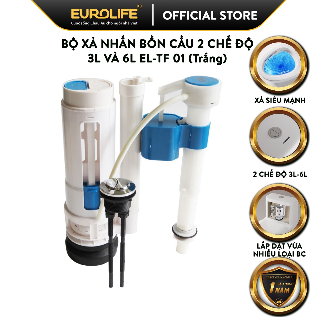 Bộ xả bồn cầu 2 chế độ Jet-Flusher siêu mạnh Eurolife EL-TF01 | Shopee ...