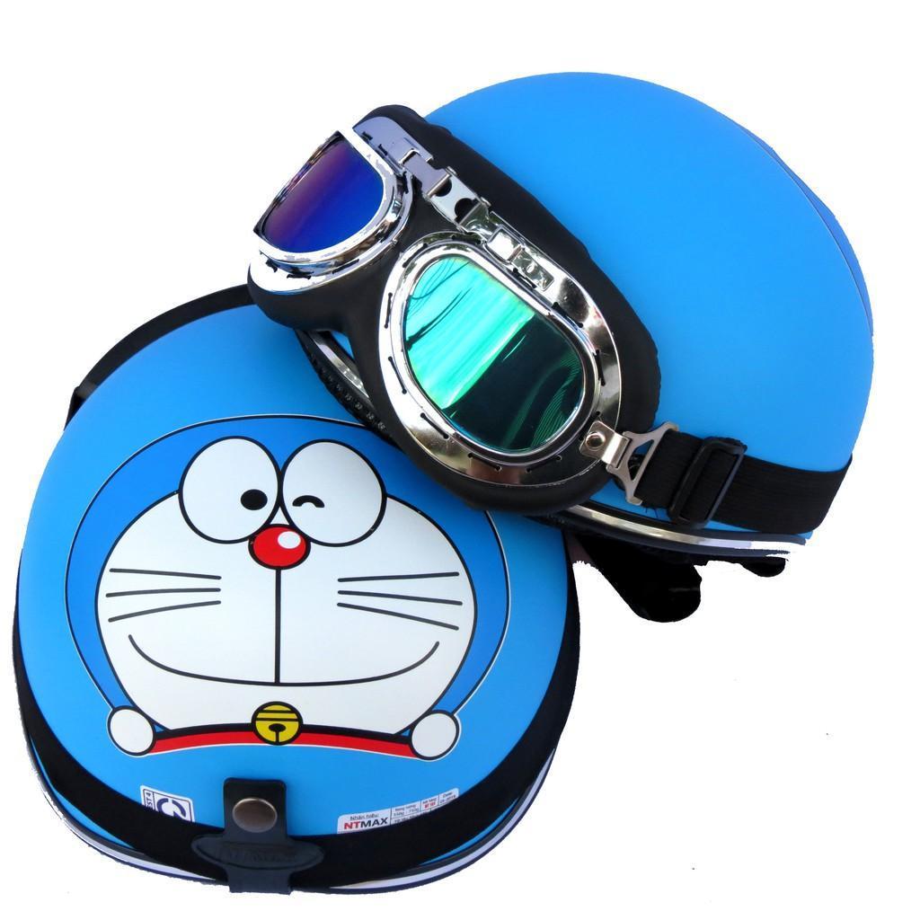 Mũ bảo hiểm nửa đầu cao cấp ĐA SẮC - ĐA DẠNG LOẠI TEM, HÌNH DÁNG - Helmet - Mũ bảo hiểm 1/2 - [ KÈM KÍNH PHI CÔNG ]