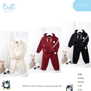 Bộ nỉ lông tay jaclang dài tay quần dài