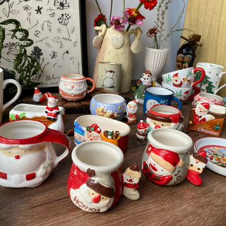 [Gốm Noel] Tổng Hợp Gốm Men Cứng Christmas Decor Trang Trí Giáng Sinh - Gốm 2hand