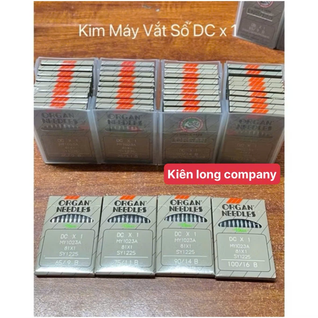 Kim DC ORGAN Nhật – Dành Cho Máy Vắt Sổ, Đủ Size 9/10/11/12/14/16/18 (Vỉ 10 Cái)