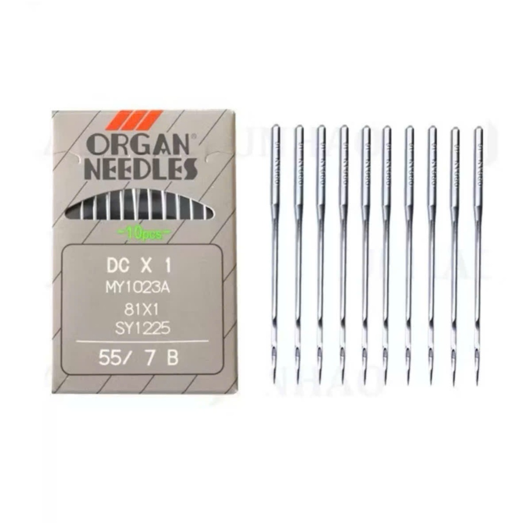 Kim DC ORGAN Nhật – Dành Cho Máy Vắt Sổ, Đủ Size 9/10/11/12/14/16/18 (Vỉ 10 Cái)