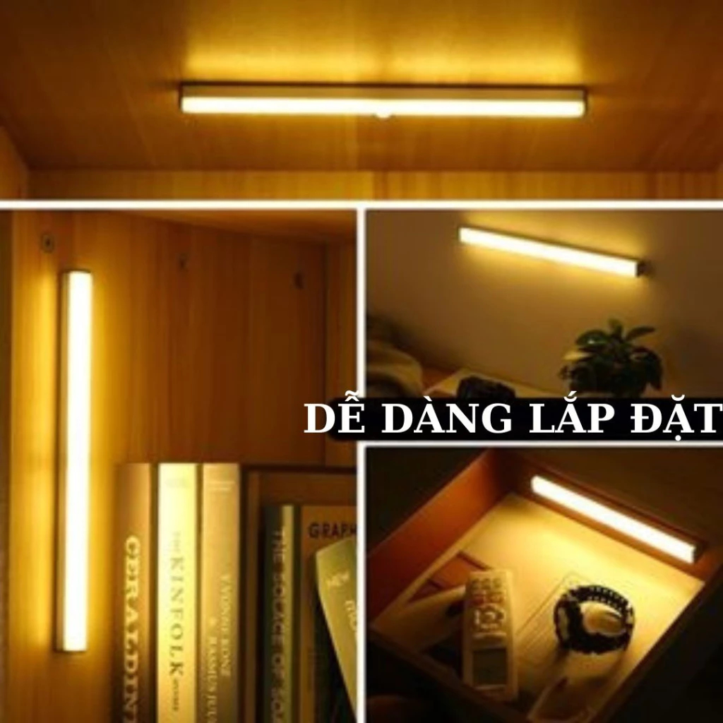 Đèn led cảm biến chuyển động đèn ngủ không dây cổng sạc usb gắn tường tủ bếp nhà vệ sinh cầu thang CLEER
