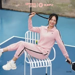 Bộ thể thao nữ ponte áo dài kéo khóa quần dài SS5786 — ảnh 3