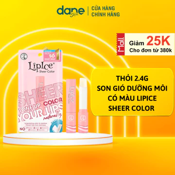 [HSD 9/27]Son dưỡng môi hiệu chỉnh ửng hồng tự nhiên Lipice Sheer Color 2.4g - Son gió hương trái cây