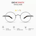 Gọng kính tròn nam nữ DOKCRAZY NOVA Hợp Kim dáng tròn phù hợp mặt nhỏ,chống ánh sáng xanh,tia UV400 — ảnh 2