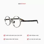 Gọng kính tròn nam nữ DOKCRAZY NOVA Hợp Kim dáng tròn phù hợp mặt nhỏ,chống ánh sáng xanh,tia UV400 — ảnh 3
