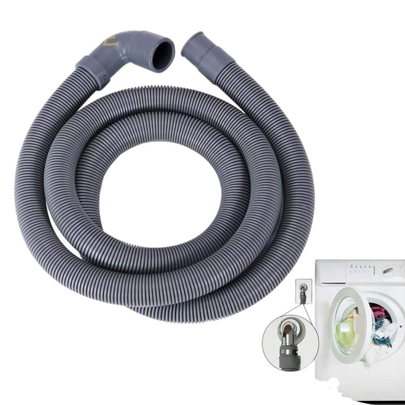 Ống xả máy giặt cửa ngang dài 2m dây xám