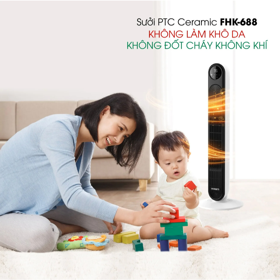 Máy Sưởi Gốm PTC Ceramic Forseti. Giải Pháp An Toàn, Tiết Kiệm, Hiệu Quả Cho Mùa Đông Không Lạnh