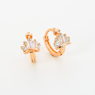 Khuyên tai nữ LAMY Crown Queen Earrings Rose Gold 3290