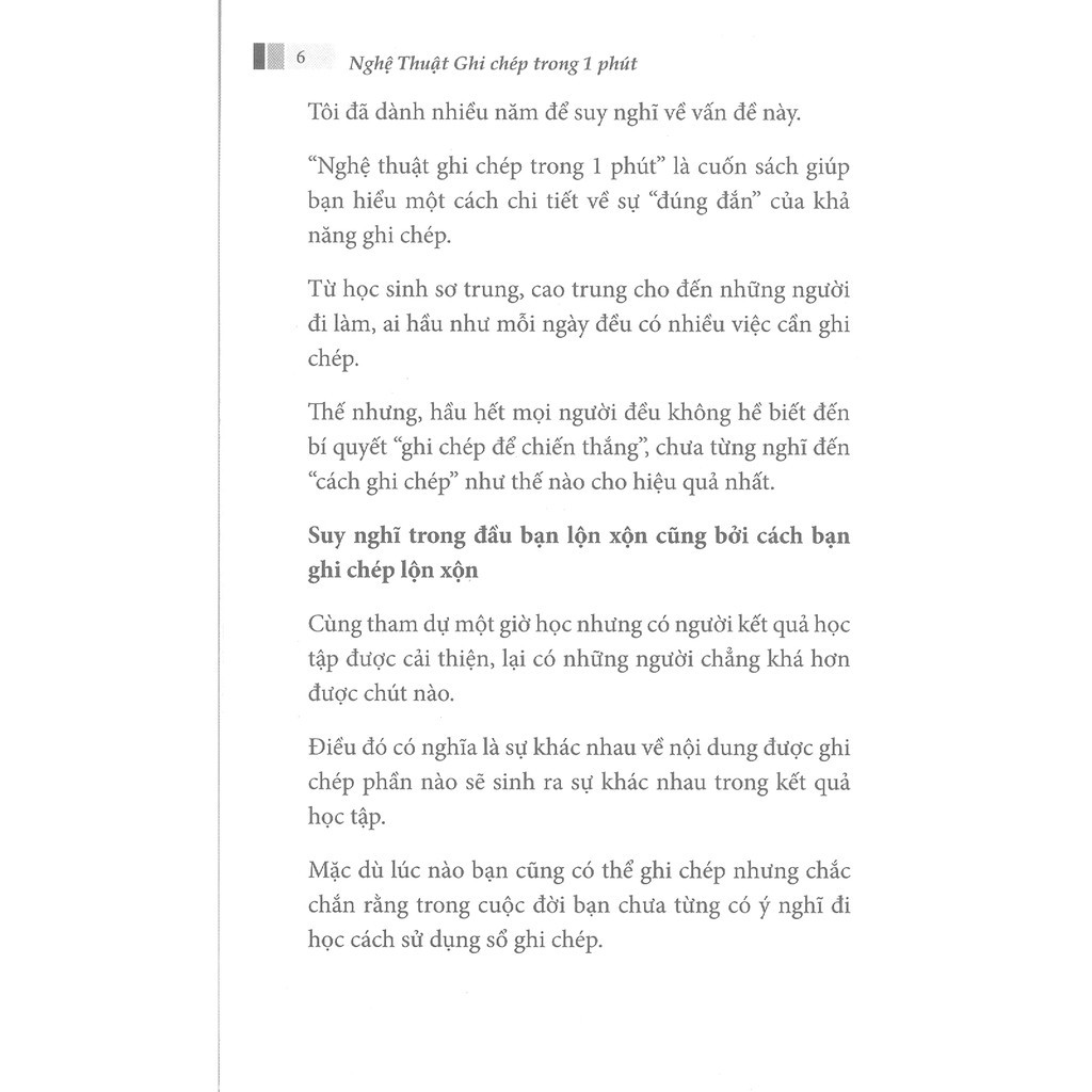 Sách - Nghệ Thuật Ghi Chép Trong 1 Phút