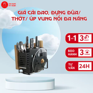 Giá Cài Dao, Đựng Đũa / Thớt / Úp Vung Nồi Đa Năng My Nhân INOX 304 Cao Cấp Không Gỉ Thế Hệ Mới