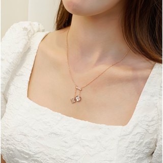 Dây chuyền nữ LAMY Lucky Double Floral Necklace Rose Gold 6426