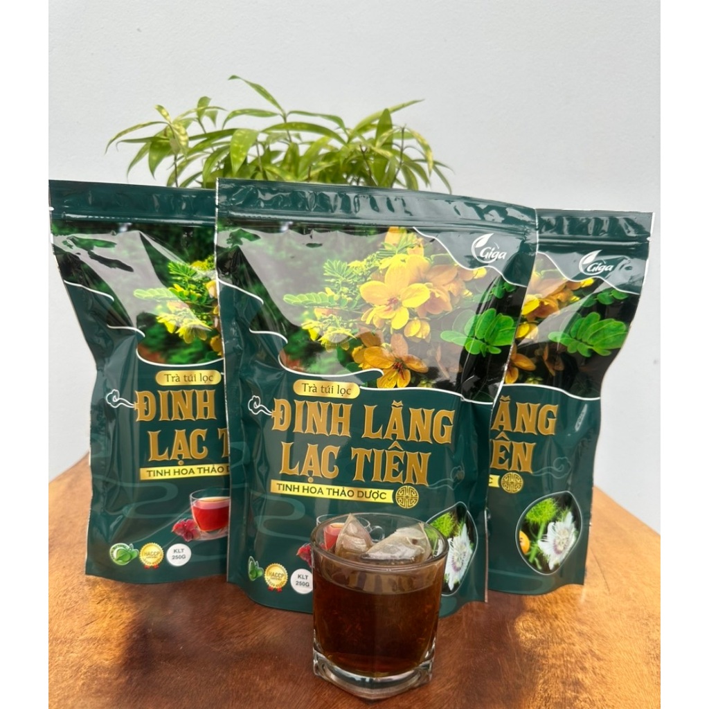 Trà Ngủ Ngon Đinh Lăng Lạc Tiên GIGA - hỗ trợ nâng cao chất lượng giấc ngủ, giảm căng thẳng mệt mỏi ( Túi 250g)