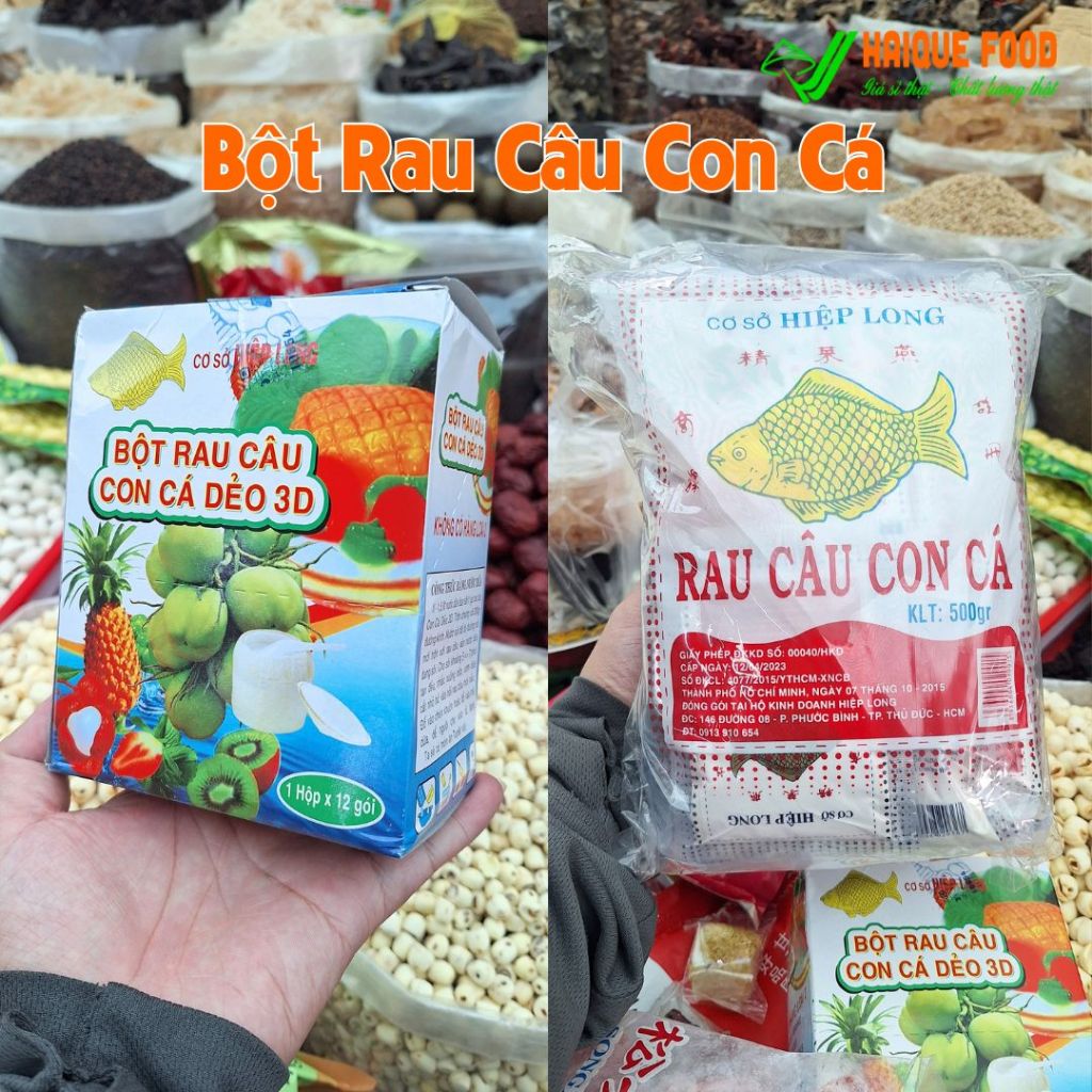 Combo 2 gói Bột rau câu hiệu con cá - Thanh mát, giòn dai | THỰC PHẨM NGƯỜI HAI QUÊ