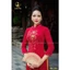 Áo Dài Lụa Mỹ Cẩm Sa Kết Hoa Thêu Nổi 3D, Đính Đá, Vẽ Nhũ Thủ Công Cao Cấp - Áo Dài Cho Mẹ Và Cho Mẹ Sui