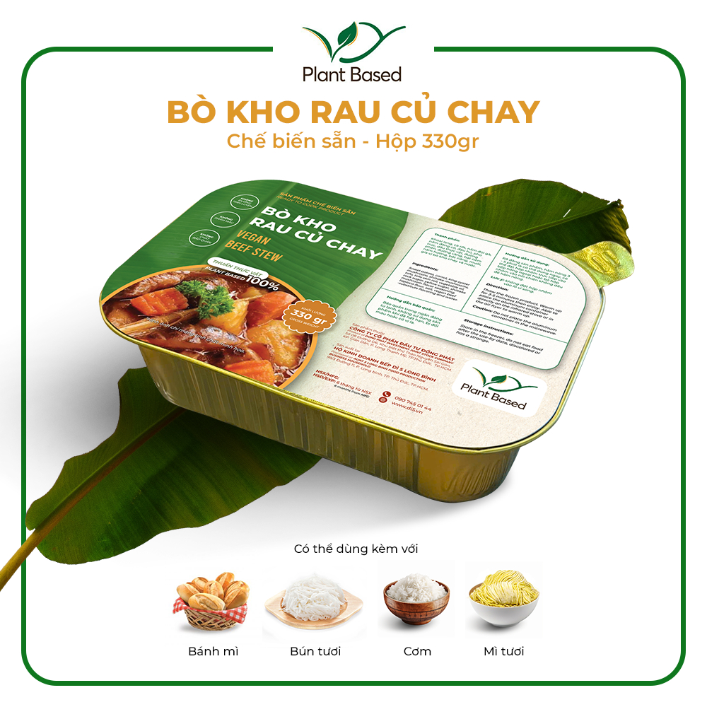 Bò kho rau củ chay VY Plant Based-Hộp nhôm 330gr | Shopee Việt Nam